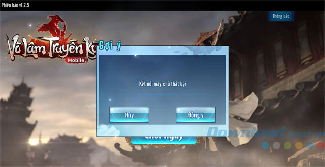 Sửa lỗi đăng nhập game