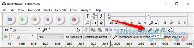 Sử dụng công cụ Zoom in