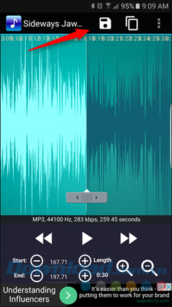 Nhấp vào biểu tượng chiếc đĩa