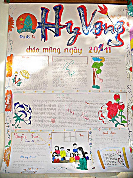 Mẫu báo tường ngày Nhà giáo Việt Nam