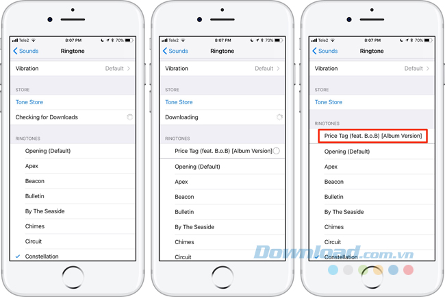 Nhạc chuông xuất hiện trở lại