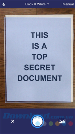 Scan tài liệu trên iOS