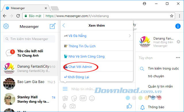Chat với Admin