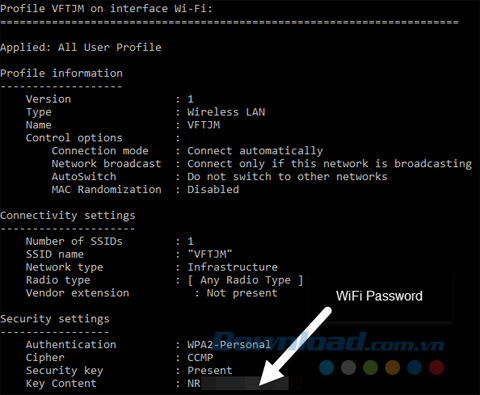 Nhập lệnh thứ hai