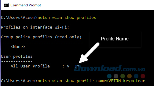 Nhập dòng lệnh thứ nhất
