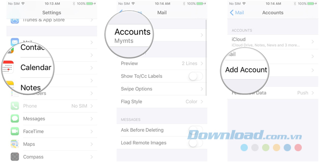Thiết lập Google Sync
