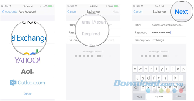 Nhập thông tin tài khoản Gmail
