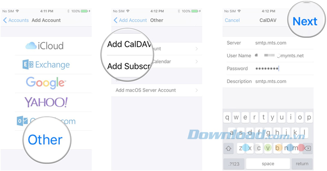 Đồng bộ hóa tài khoản