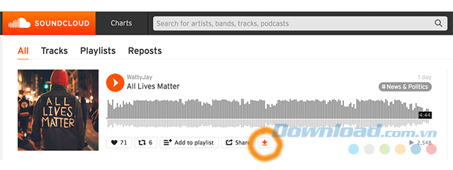 Tải video SoundCloud với Epic