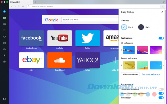 Easy Setup - Dễ dàng thiết lập