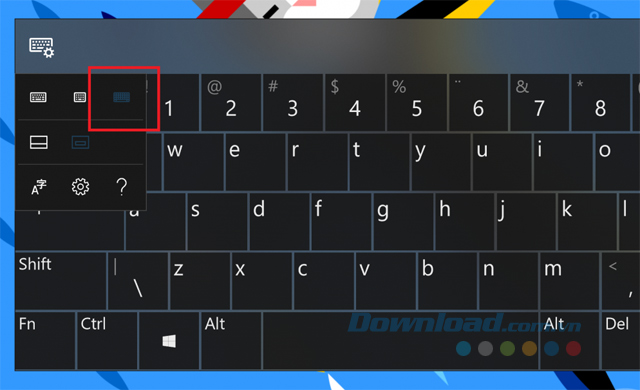 Bàn phím cảm ứng bổ sung thêm ngôn ngữ