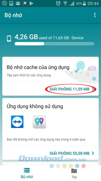 Dọn dẹp bộ nhớ