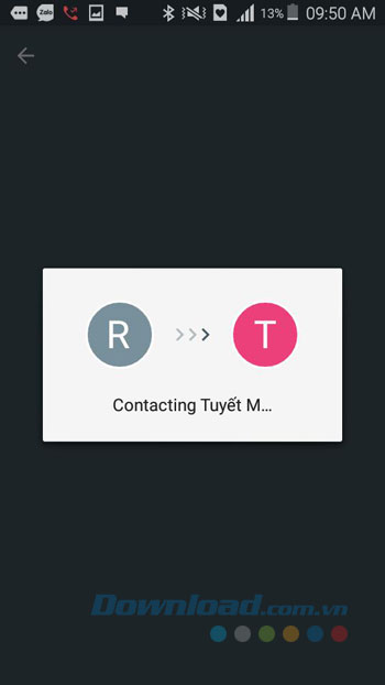 Đang liên hệ