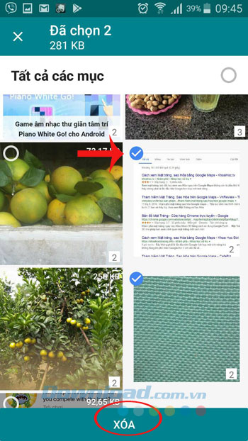 Xóa file trùng lặp