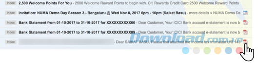 Xem loại file được đính kèm từ kết quả tìm kiếm