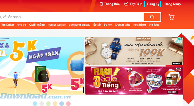 Hướng dẫn tạo tài khoản Shopee trên máy tính