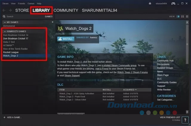 Chia sẻ game với gia đình