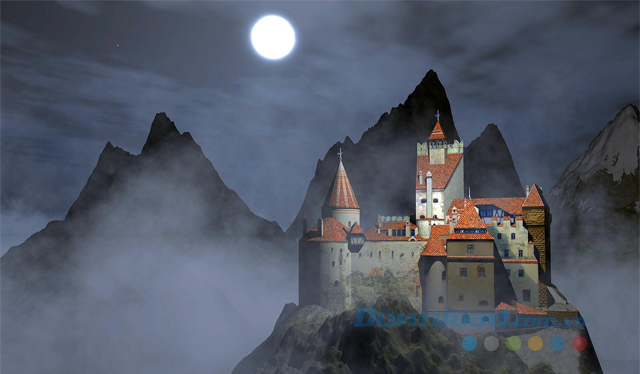 Lâu đài Count Dracyla ở Transylvania, Romania