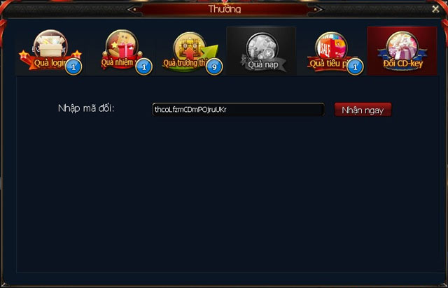Chọn CD-Key