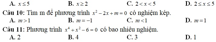 đề kiểm tra 1 tiết Chương III Đại số lớp 10 