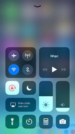 iOS Control Center