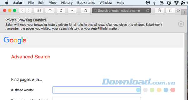 Duyệt web riêng tư