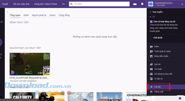 Twitch Thông Tin 