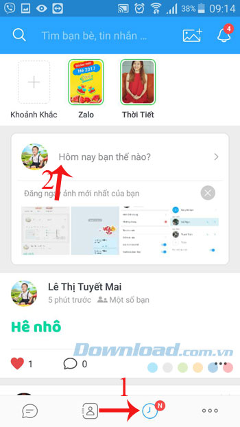Tạo nhật ký