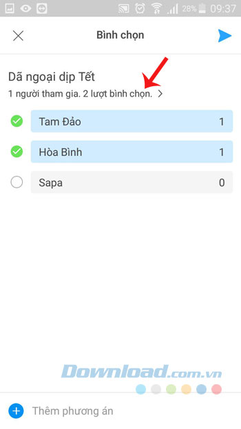 Xem chi tiết bình chọn