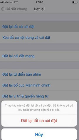 Đặt lại tất cả