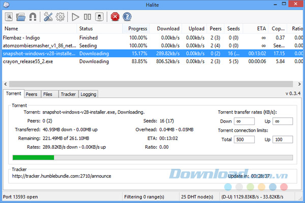 Halite BitTorrent Client