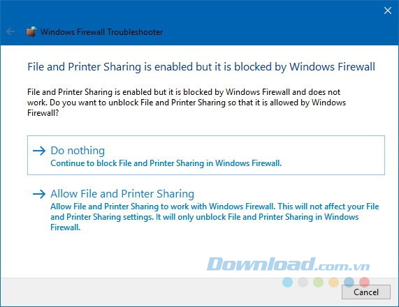 Chọn vấn đề để khắc phục