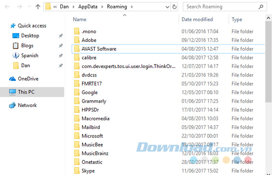 Làm sạch thư mục AppData