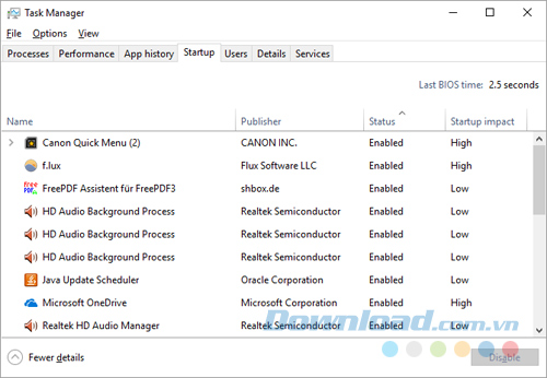 Để cho mọi thứ khởi chạy cùng hệ thống
