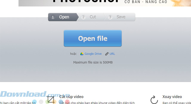 Hướng dẫn cắt video trực tuyến miễn phí với Online Video Cutter