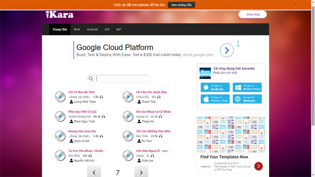 TOP website hát Karaoke Online miễn phí hay nhất