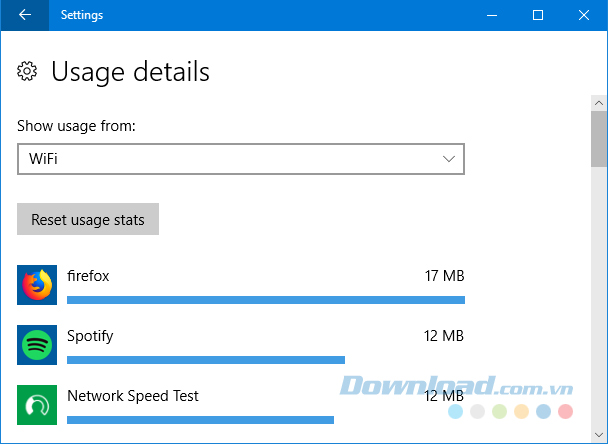 Theo dõi sử dụng dữ liệu