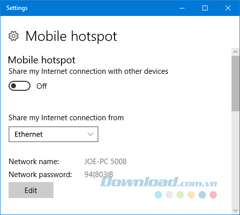 Tạo điểm truy cập di động