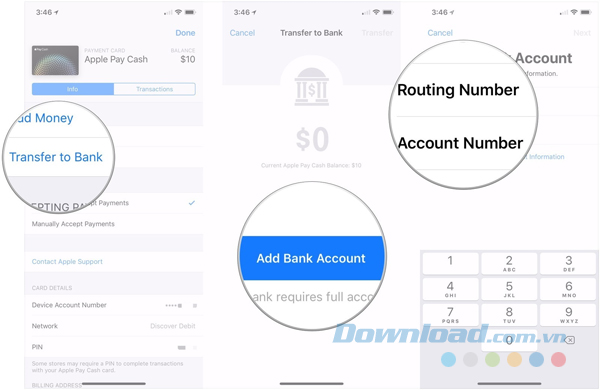 Nhập số tài khoản 