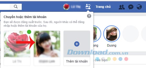 Chuyển tài khoản Facebook