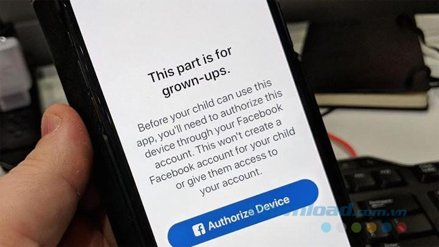 Cấp quyền cho thiết bị sử dụng tài khoản Facebook