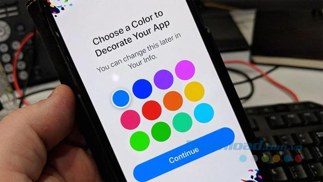 Chọn màu sắc theo ý thích