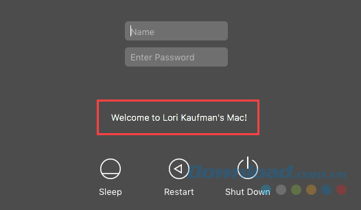 Hiển thị tin nhắn màn hình login