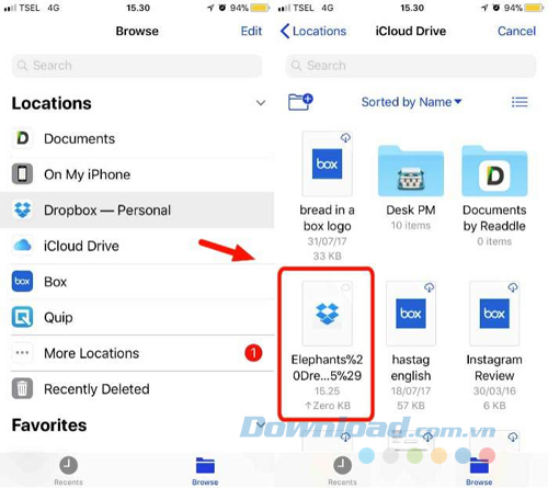 Chọn file torrent mà bạn đã lưu lại trước đó