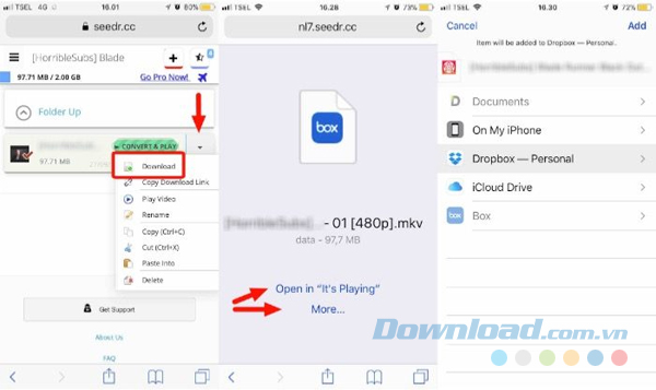 Chọn nơi lưu trữ