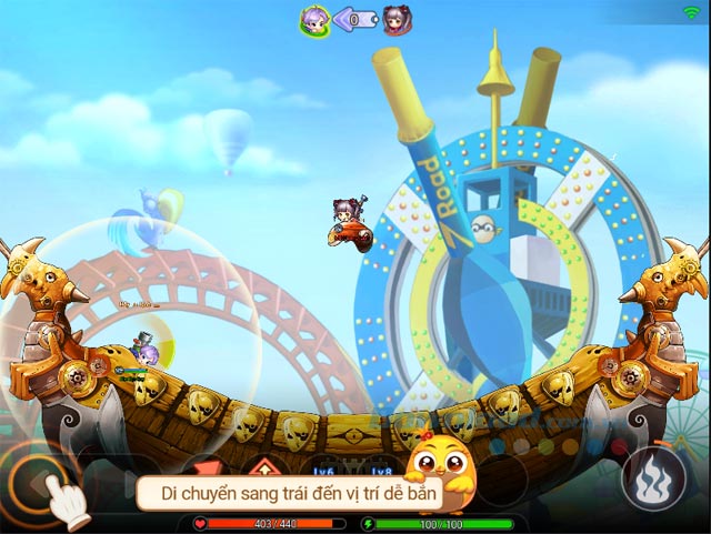 Chọn vị trí đứng thích hợp 