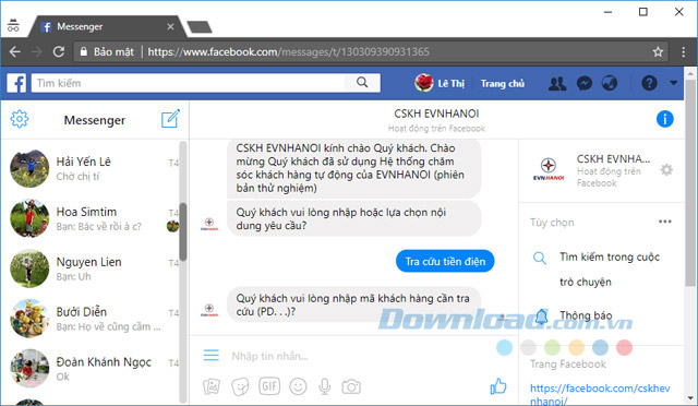 Tra cứu tiền điện