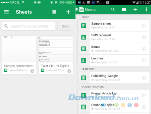 Google Sheets