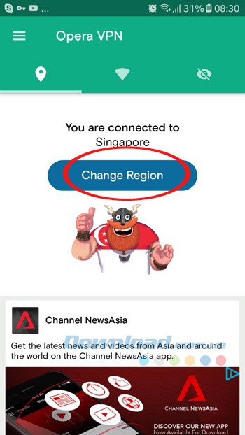 Change Region