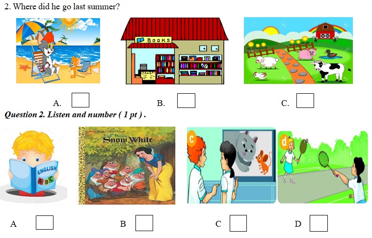 đề thi học kì 1 môn Tiếng Anh lớp 5